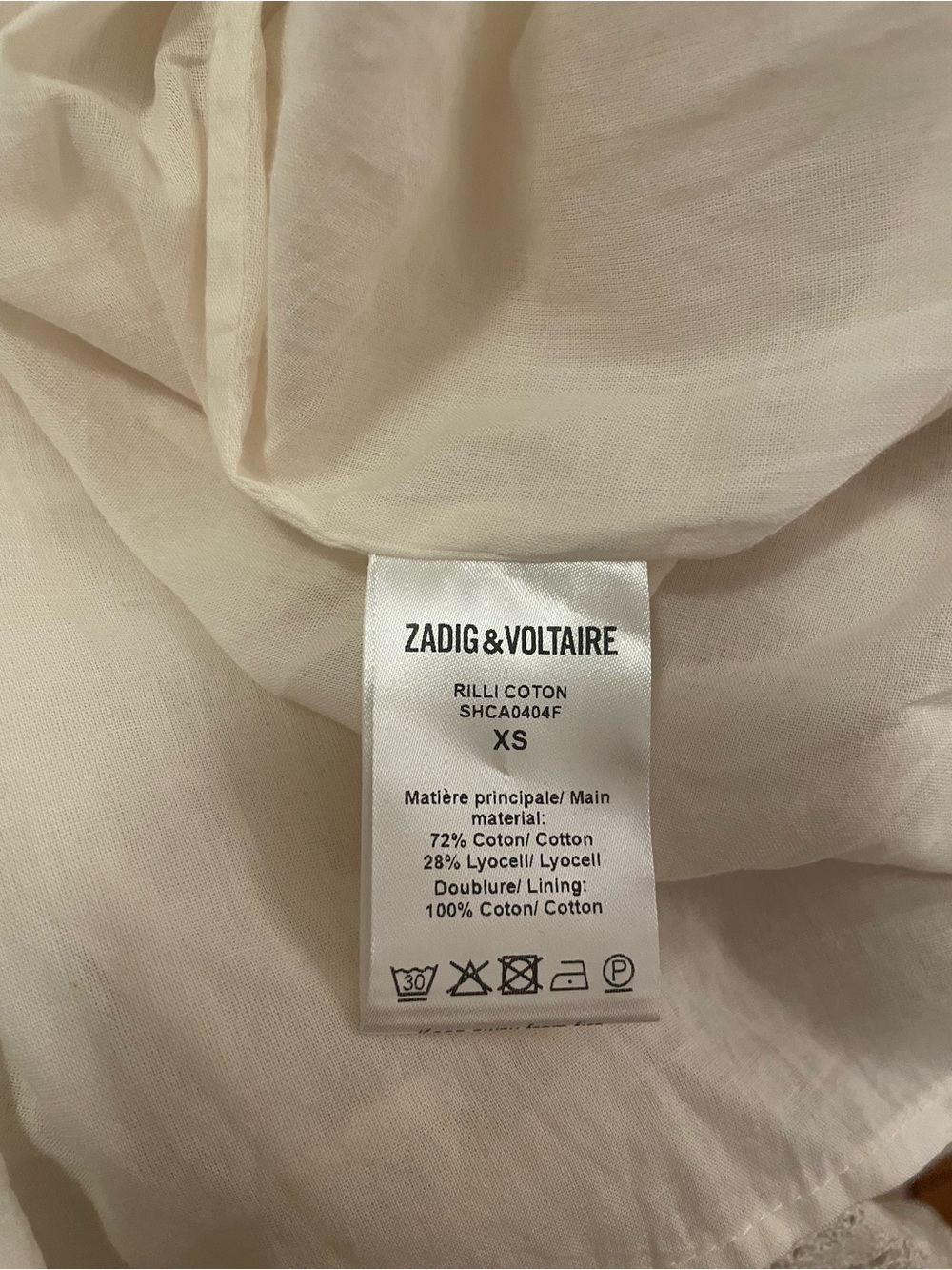 Zadig & Voltaire White Lace-Trim Midi Dress - Picture 8 of 8